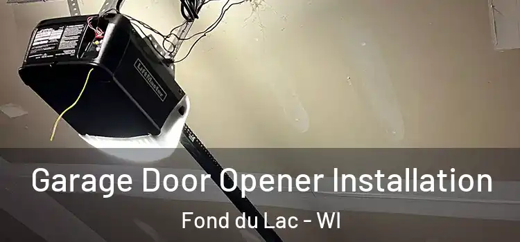  Garage Door Opener Installation Fond du Lac - WI